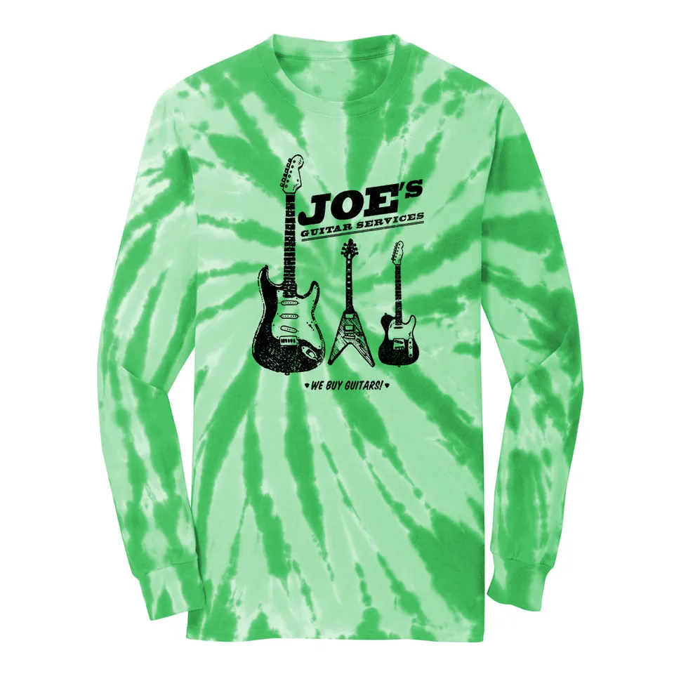 Joe Bonamassa Guitar Service tie-dye langermet neon