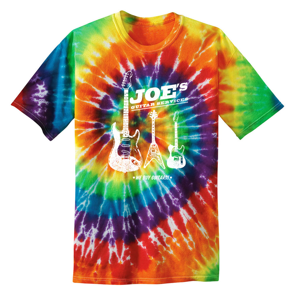Joe Bonamassa Joe's Guitar Service t-skjorte tie dye svart bomull