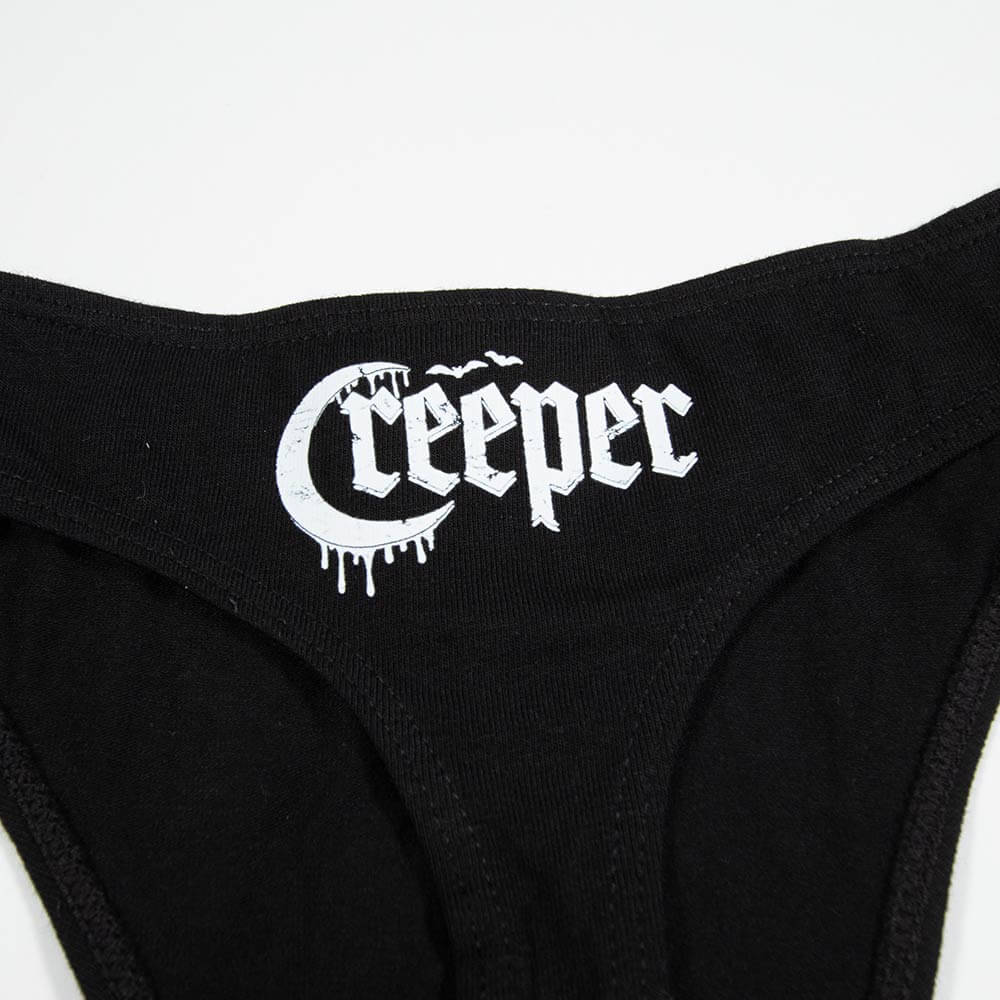 Creeper Sacred Blasphemy thong svart bomull