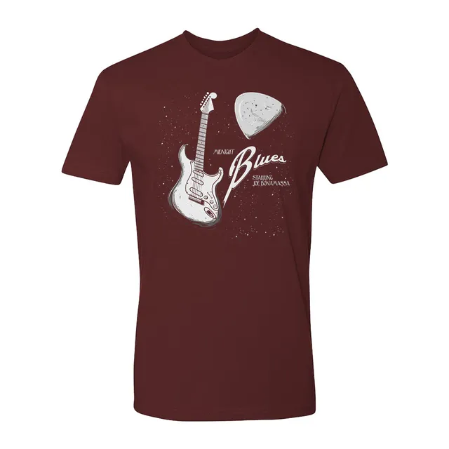 Joe Bonamassa Midnight Blues Starring JB T-Shirt maroon