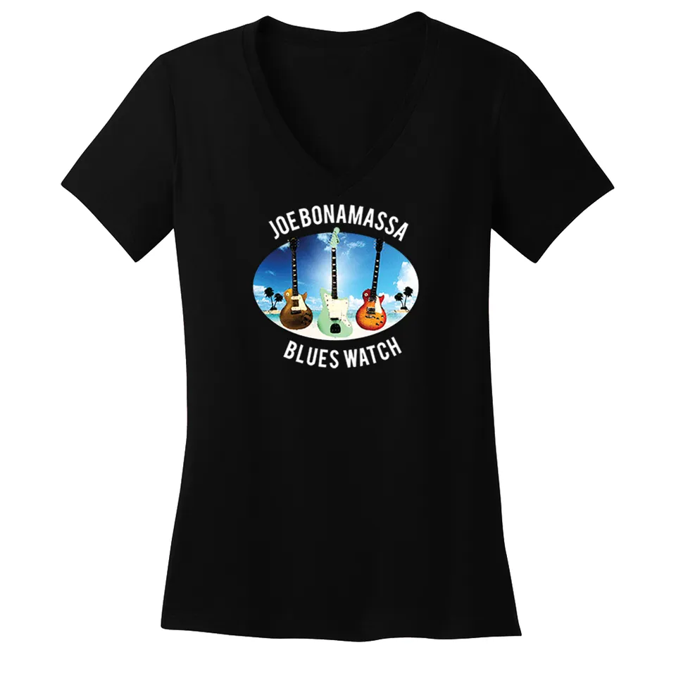 Joe Bonamassa Blues Watch V-hals t-skjorte svart dame