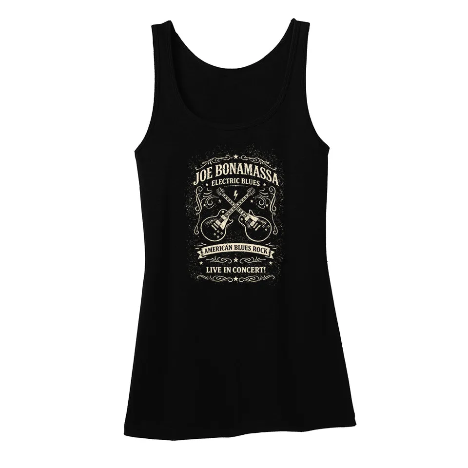 Joe Bonamassa JB Electric Blues Tank singlet dame svart bomull