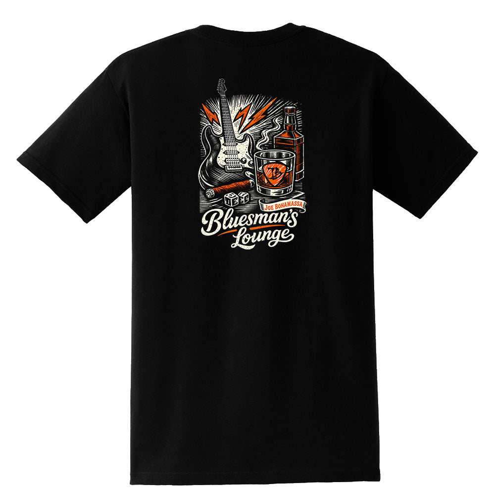 Joe Bonamassa Bluesman Lounge lommeskjorte unisex svart