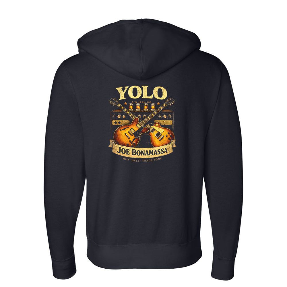 Joe Bonamassa Yolo Blues Zip-Up Hoodie hettejakke svart