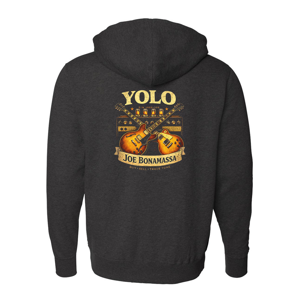 Joe Bonamassa Yolo Blues Zip-Up Hoodie hettejakke svart