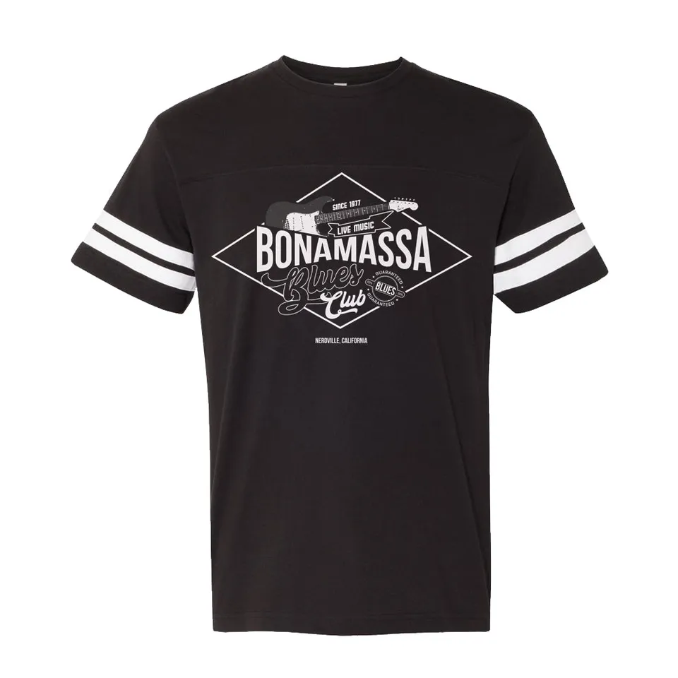 Joe Bonamassa Blues Club football t-skjorte herre