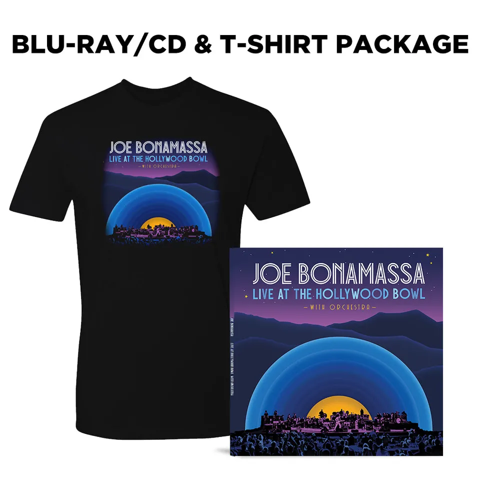 Joe Bonamassa Hollywood Bowl Blu-ray/CD + t-skjorte pakke unisex