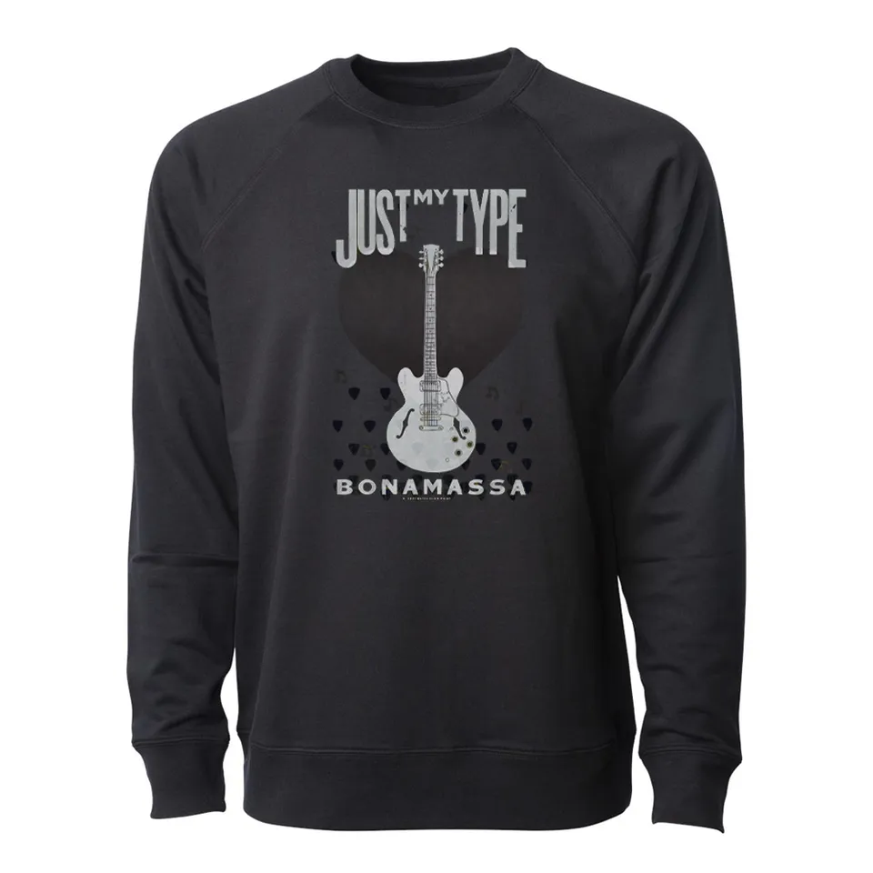 Joe Bonamassa Just My Type Lightweight Crew Neck Long Sleeve genser svart