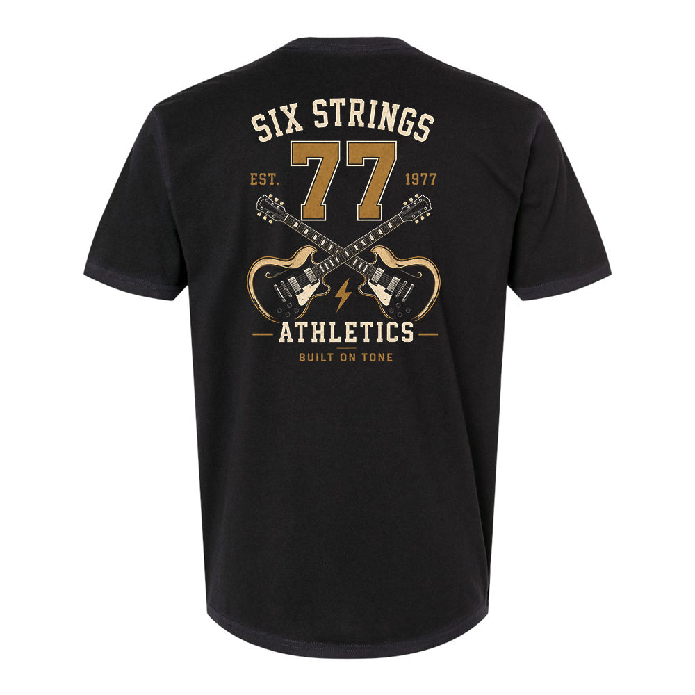Joe Bonamassa Six Strings Athletics T-skjorte vasket svart
