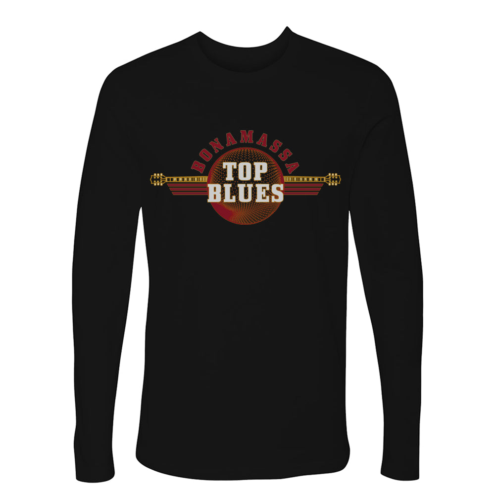 Joe Bonamassa Top Blues Long Sleeve t-skjorte svart bomull