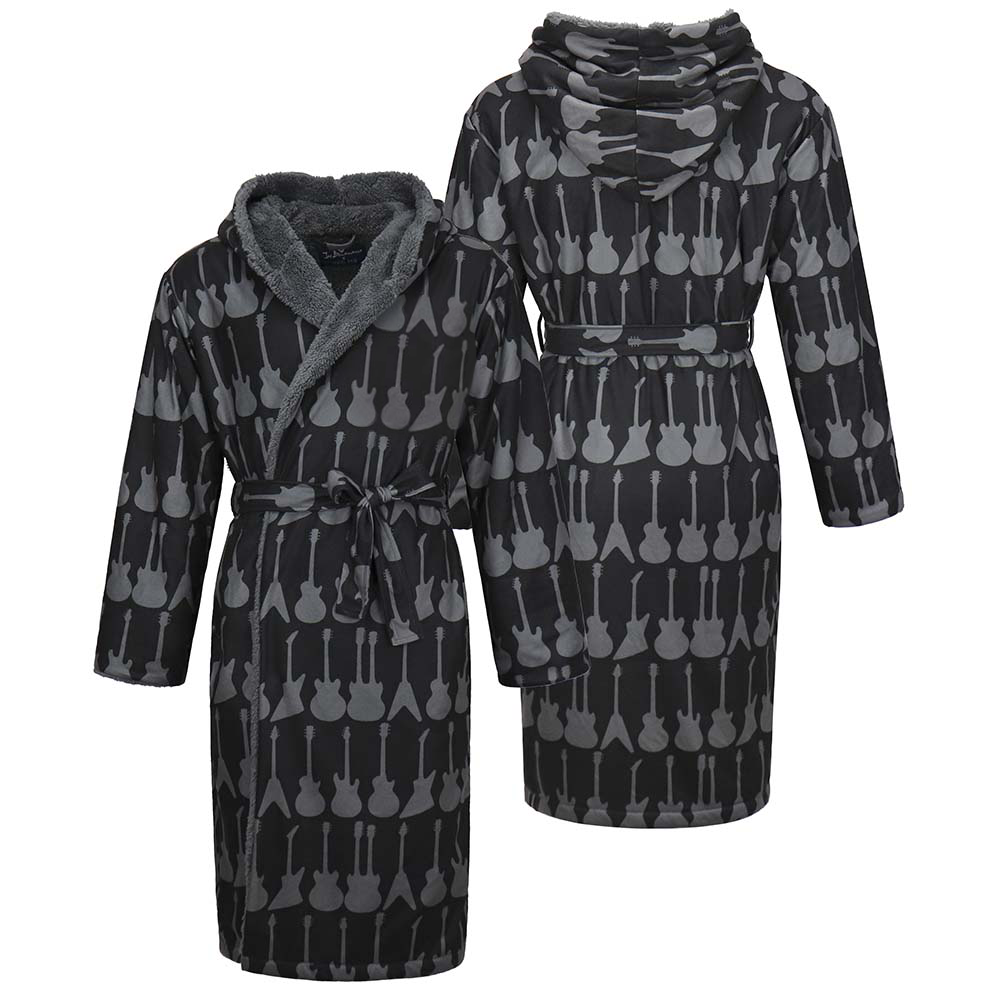 Joe Bonamassa Bona-Fide Guitar morgenkåpe svart fleece