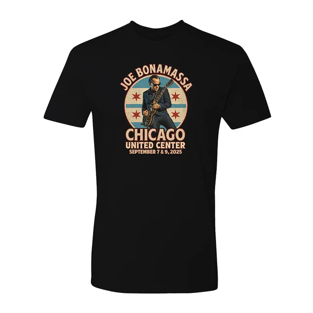 Joe Bonamassa Chicago Blues t-skjorte Svart L minne