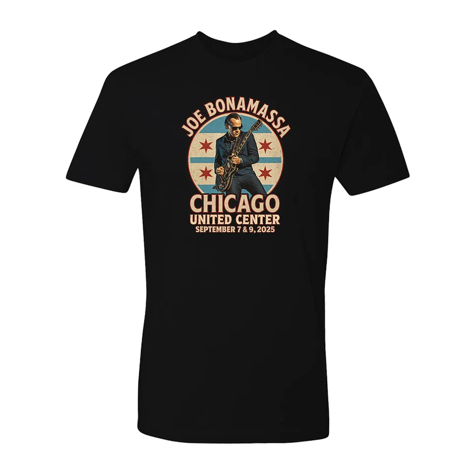 Joe Bonamassa Chicago Blues t-skjorte Svart L minne