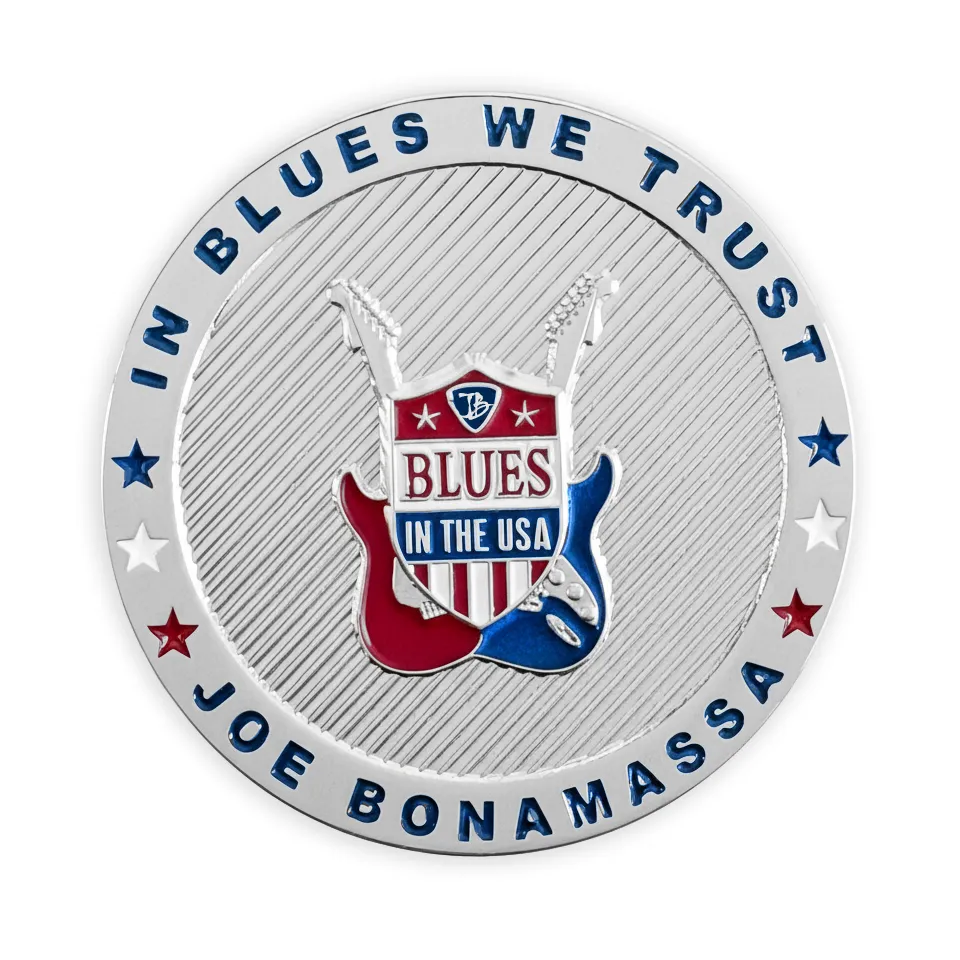 Joe Bonamassa In Blues We Trust samlemynt messing 44 mm