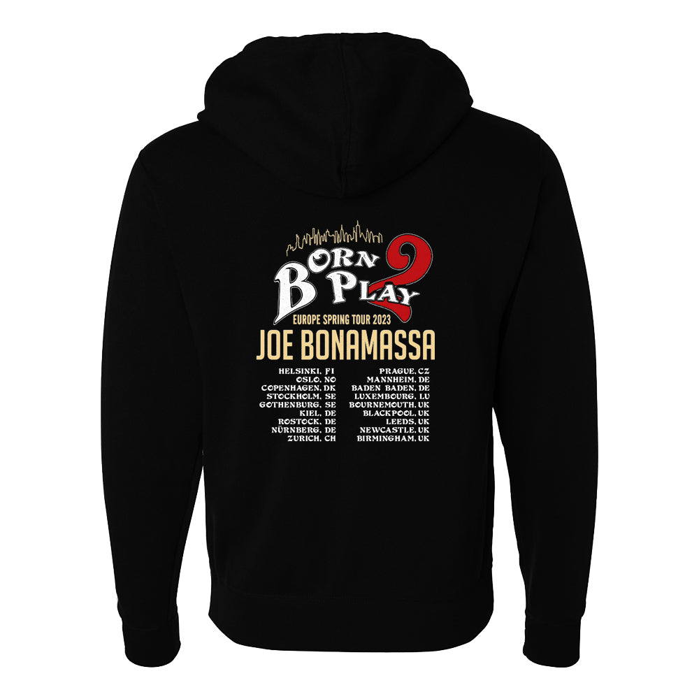 Joe Bonamassa Europe Spring Tour 2023 hettegenser svart
