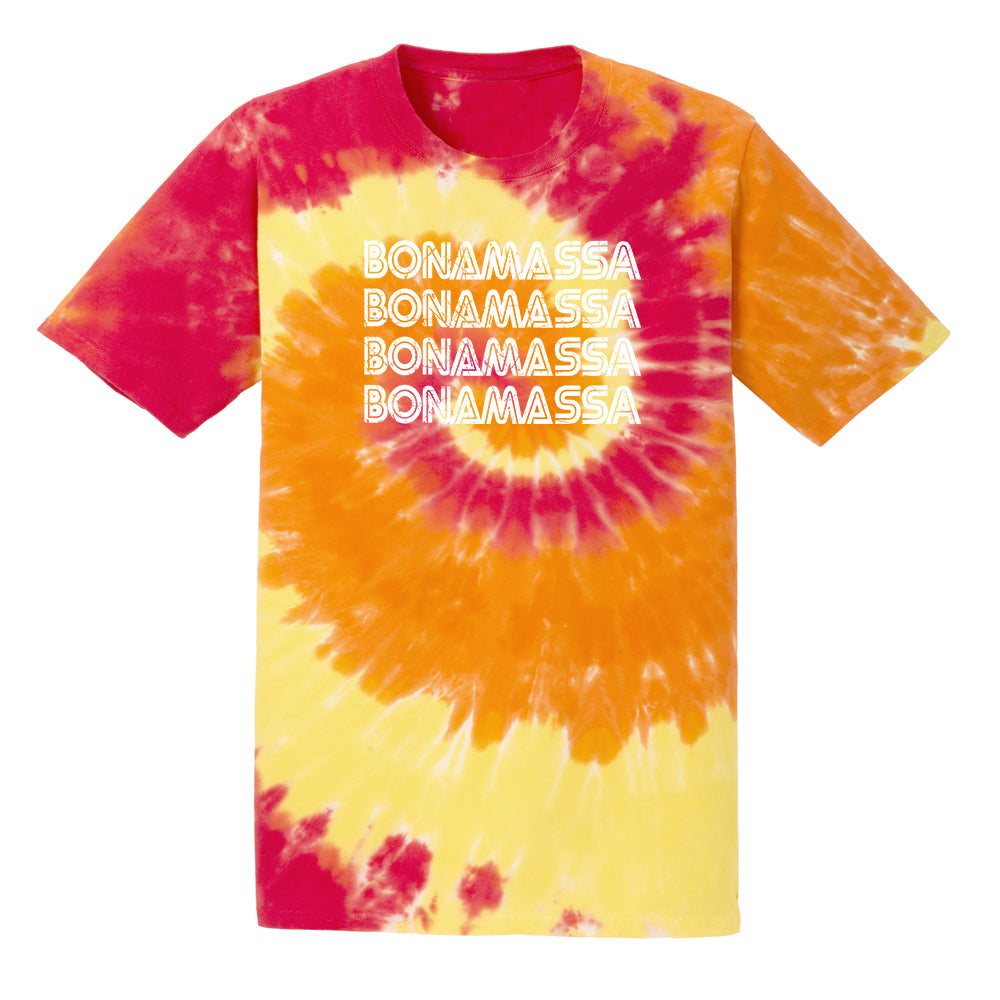 Joe Bonamassa Quadamassa t-skjorte tie dye bomull