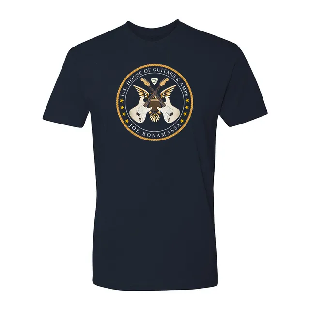 Joe Bonamassa House of Guitars t-skjorte svart bomull