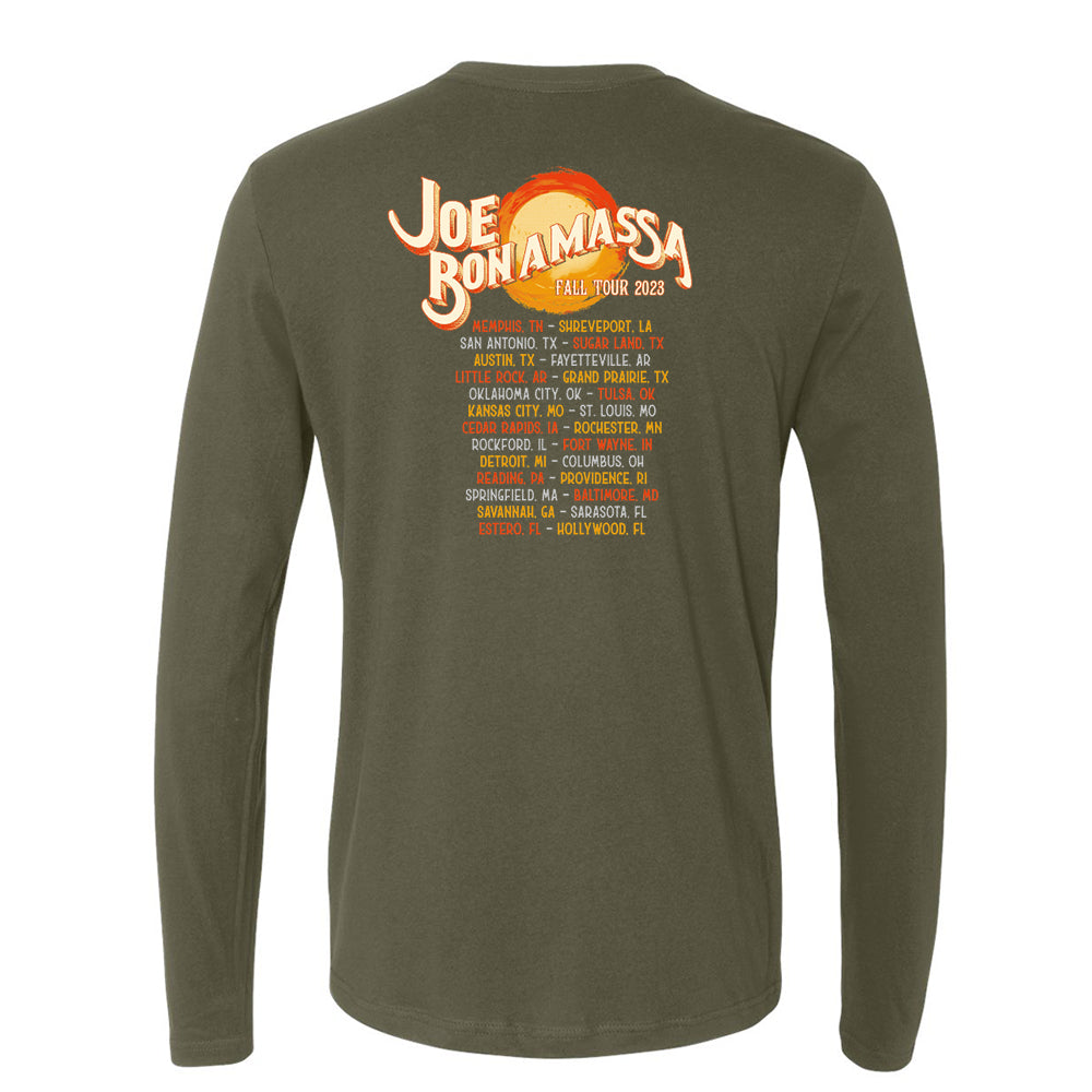 Joe Bonamassa 2023 U.S. Fall Tour Serenade langermet t-skjorte herre