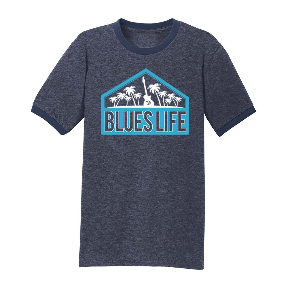 Joe Bonamassa Blues Life Shield t-skjorte herre kontrast