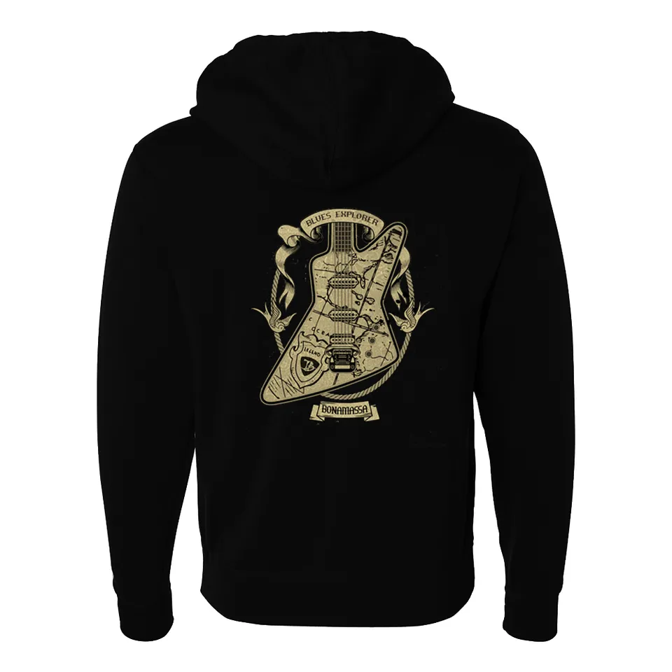 Joe Bonamassa Blues Explorer hettejakke glidelås unisex