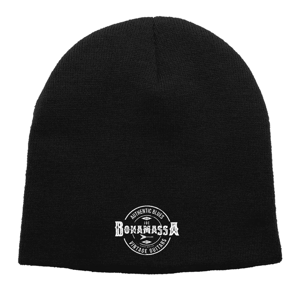 Joe Bonamassa Authentic Blues lue strikk brodert logo