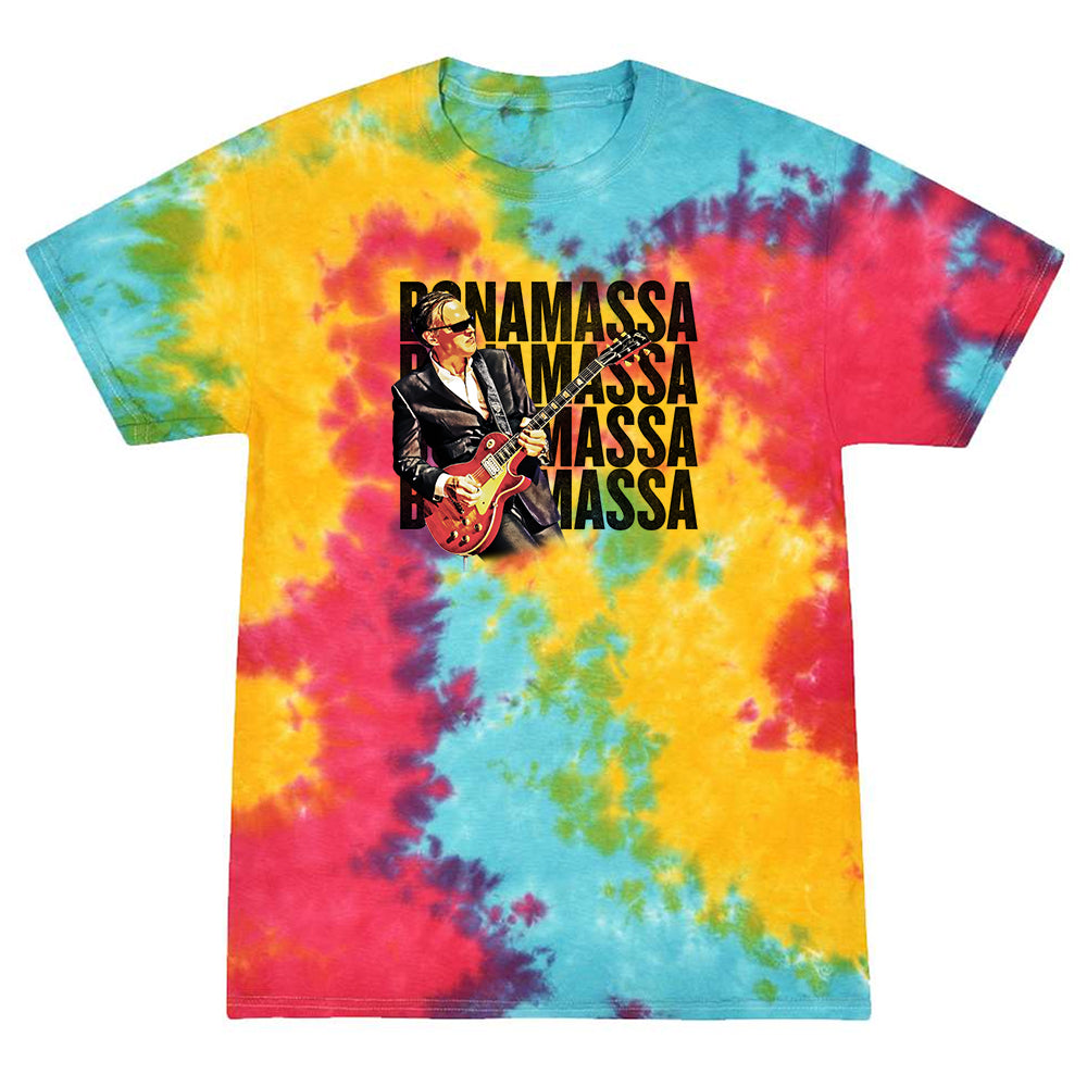 Joe Bonamassa Quadamassa 2.0 tie dye t-skjorte multi
